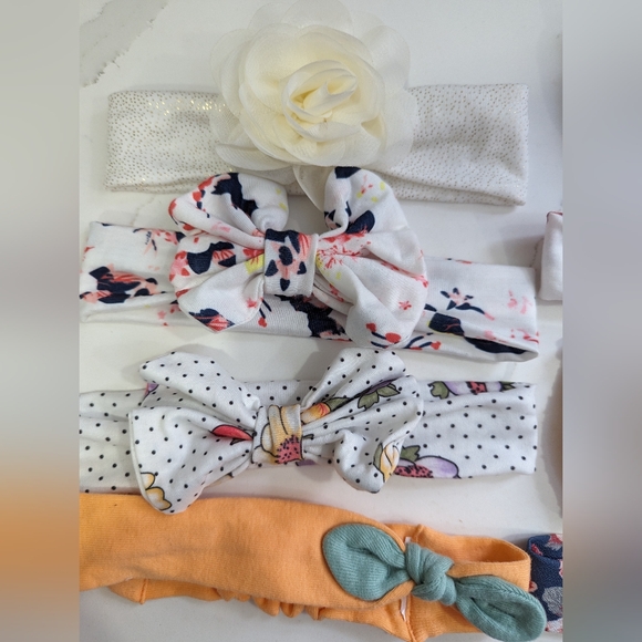 8pk baby headbands. Flowers, plaid, spring. Excellent condition. - Picture 2 of 8